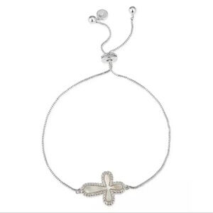 Cross Crystal Slider Bracelet